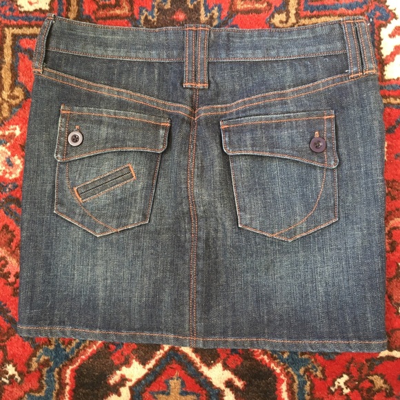 🦋 3 for $25 - Paper Denim Cloth Jean Mini Skirt - Picture 2 of 7